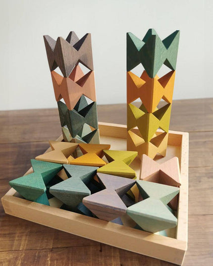 Houten Vlinder Blokken - Montessori speelgoed - Lille Barn - With ♥ for the smallest