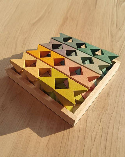 Houten Vlinder Blokken - Montessori speelgoed - Lille Barn - With ♥ for the smallest