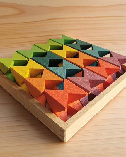 Houten Vlinder Blokken - Montessori speelgoed - Lille Barn - With ♥ for the smallest