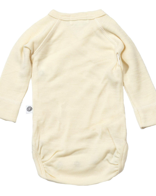 Wollen Overslagromper lange mouw – Merinowol - Naturel - Lille Barn - With ♥ for the smallest