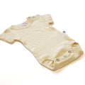 Ulds Romper korte ærmer – Merinowol - Naturel - Lille Barn - With ♥ for the smallest