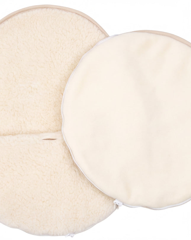 Wool Baby Footmuff for Car Seat or Maxi-Cosi - Natural - Merino Wool