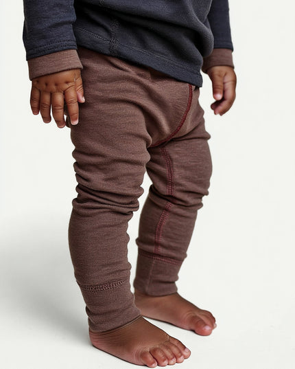Wollen Baby- kinderbroek - Merinowol - Peppercorn