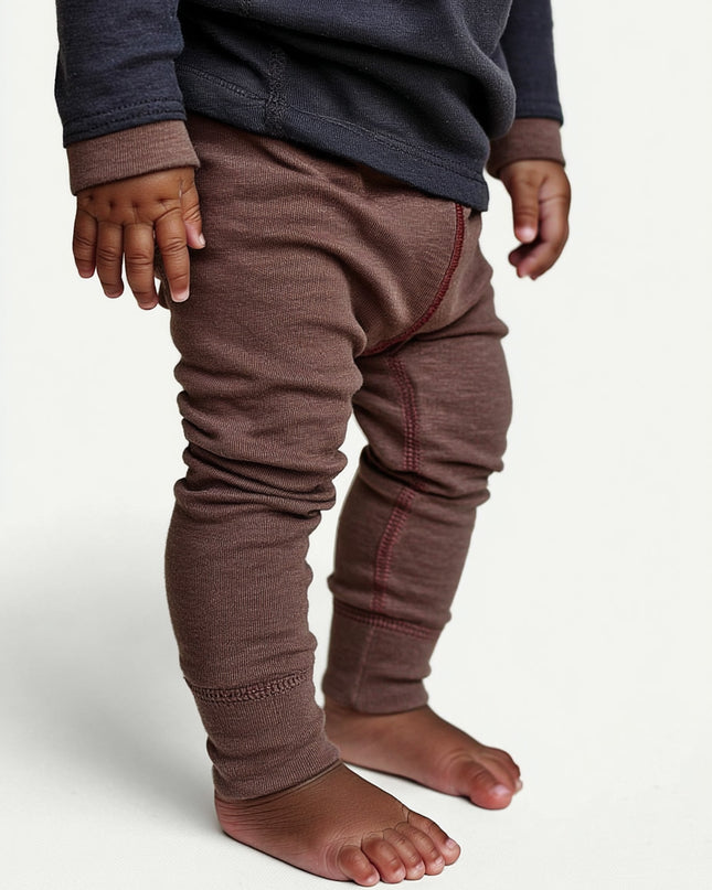 Wollen Baby- kinderbroek - Merinowol - Peppercorn