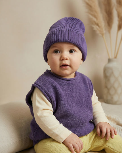 Merinowol Baby Muts - Violet