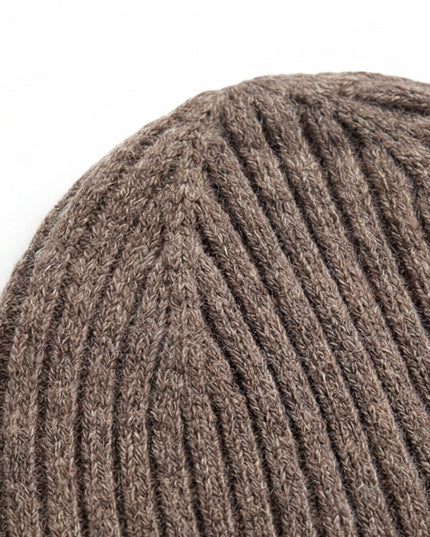 Merinowol Gebreide Baby Muts - Macchiato