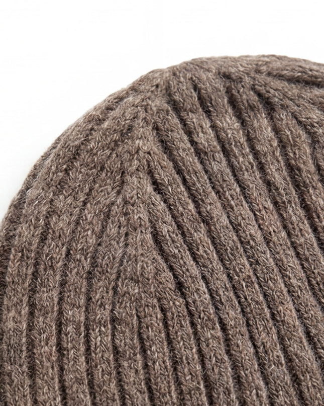 Merinowol Gebreide Baby Muts - Macchiato