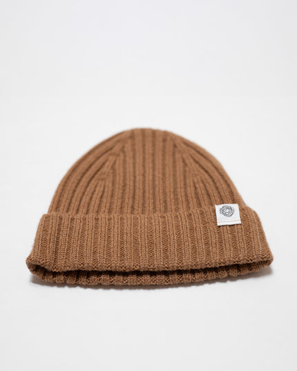 Merinowol Gebreide Baby Muts - Macchiato