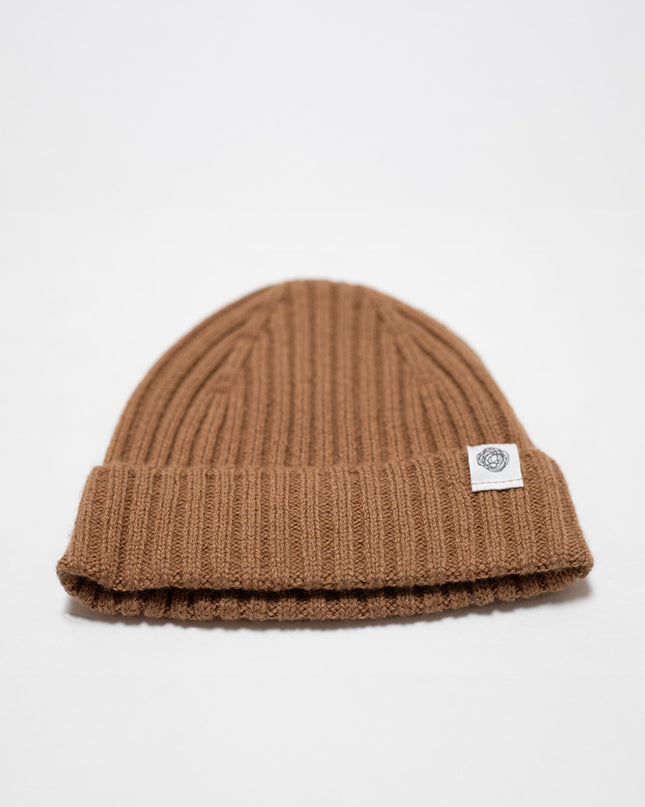 Merinowol Gebreide Baby Muts - Macchiato