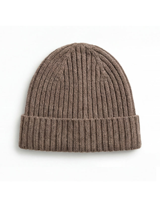 Merinowol Gebreide Baby Muts - Macchiato