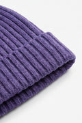 Merinowol Gebreide Baby Muts - Violet