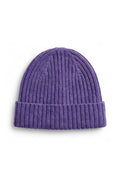 Merinowol Gebreide Baby Muts - Violet