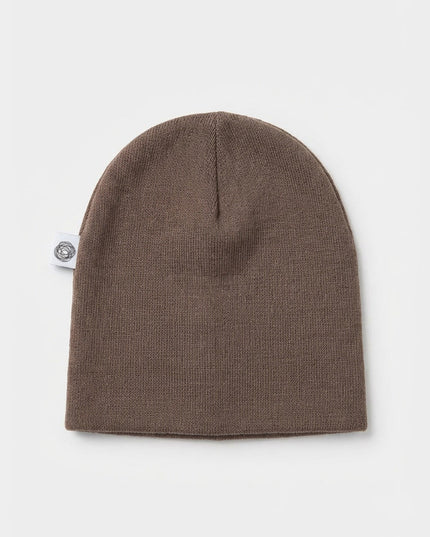 Wollen baby muts - Merinowol - Walnut