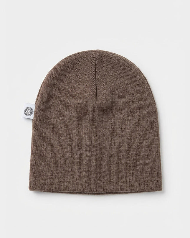 Wollen baby muts - Merinowol - Walnut