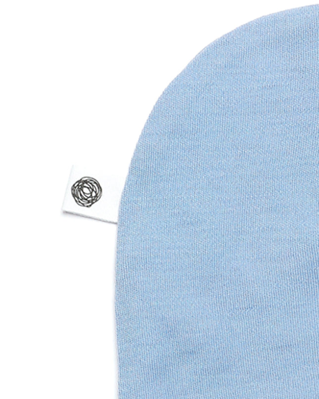 Wollen baby muts - Merinowol - Blue Fog
