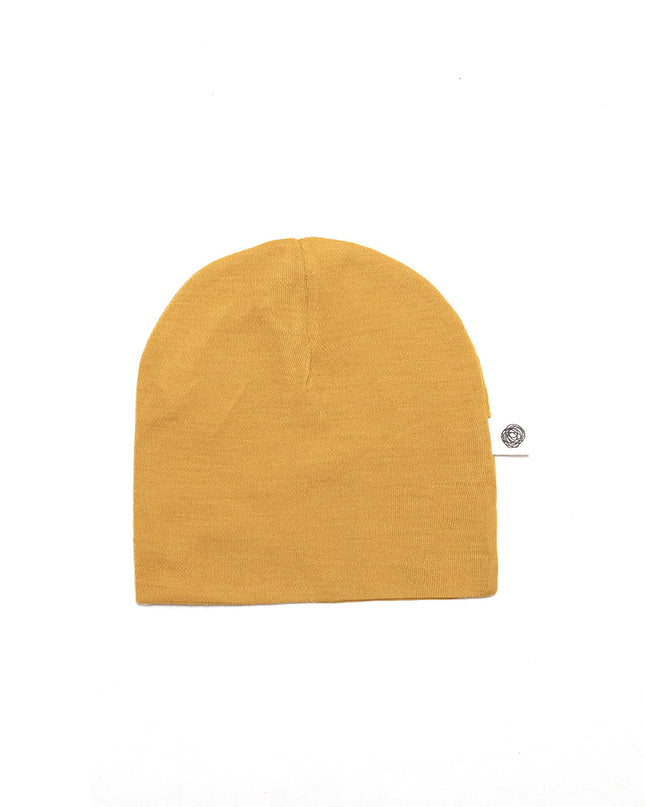 Wollen baby muts - Merinowol - Harvest Gold