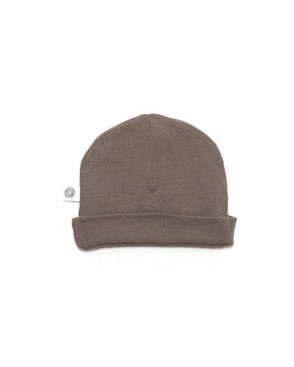 Wollen baby muts - Merinowol - Walnut