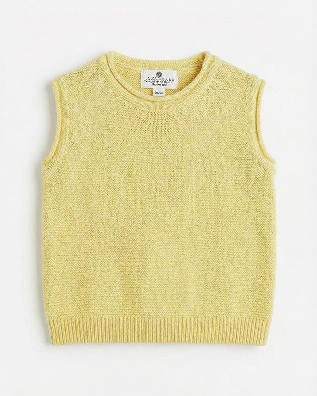 Merinowol gebreide baby spencer - Lemonade