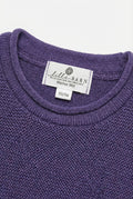 Merinowol gebreide baby spencer - Violet