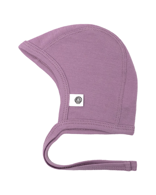 Baby wollen strikmuts – Merinowol - Lavender Mist