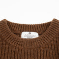 Gebreid Wollen Babytruitje - Merinowol - Brunette