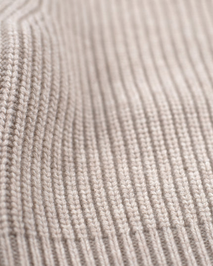 Gebreid Wollen Babytruitje - Merinowol - Garlic