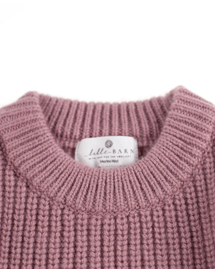 Gebreid Wollen Babytruitje - Merinowol - Haze