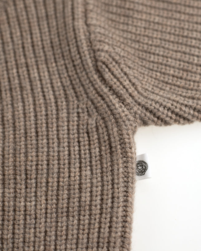 Gebreid Wollen Baby Vestje - Merinowol - Cobble