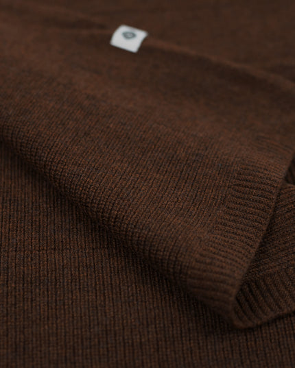 Wool Baby Blanket / Children's Blanket Knitted - Merino Wool - Brunette