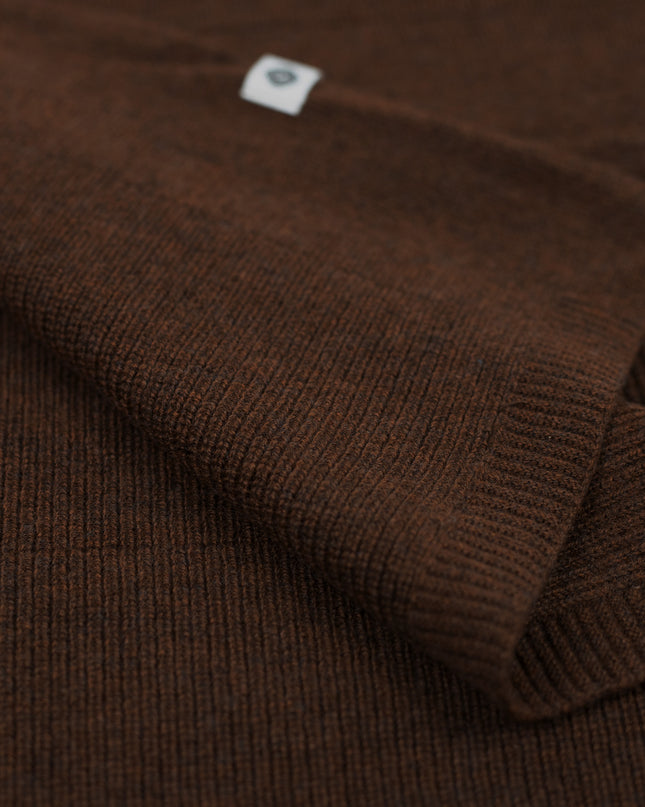 Wollen Babydeken / Kinderdeken Gebreid - Merinowol - Brunette