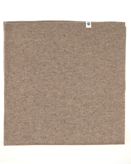 Wollen Babydeken / Kinderdeken  / Wikkeldeken - Pointelle Gebreid  - Merinowol - Cobble