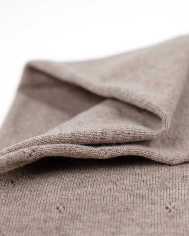 Wollen Babydeken / Kinderdeken  / Wikkeldeken - Pointelle Gebreid  - Merinowol - Cobble