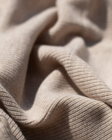 Wool Baby Blanket / Children's Blanket Knitted - Merino Wool - Garlic