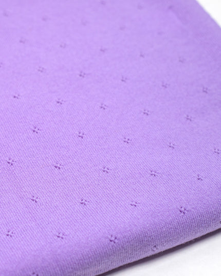 Wollen Babydeken / Kinderdeken  / Wikkeldeken - Pointelle Gebreid  - Merinowol - Orchid