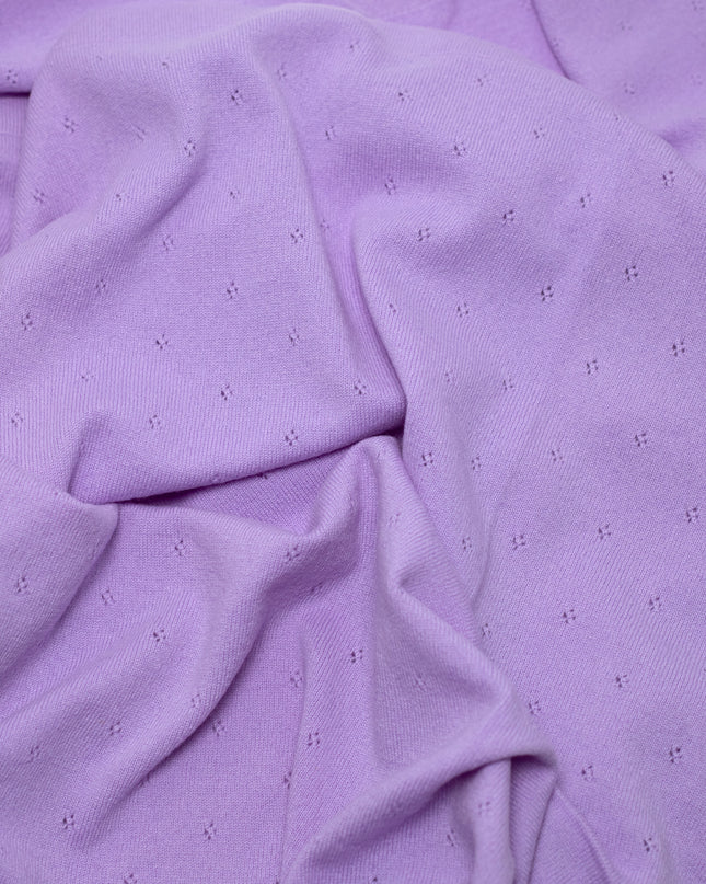 Wollen Babydeken / Kinderdeken  / Wikkeldeken - Pointelle Gebreid  - Merinowol - Orchid