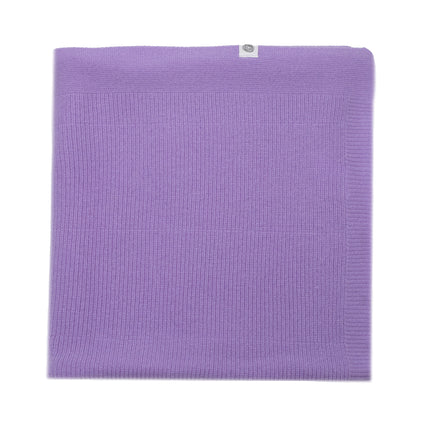 Wollen Babydeken / Kinderdeken  / Wikkeldeken - Gebreid  - Merinowol - Orchid