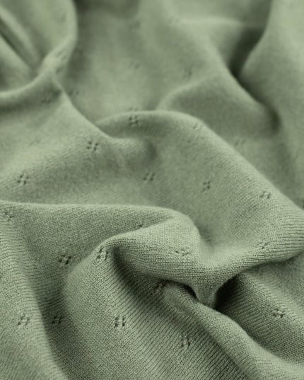 Wool Baby Blanket / Children's Blanket / Wrap Blanket - Pointelle Knitted - Merino Wool - Harper