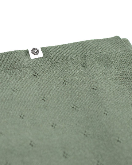 Wool Baby Blanket / Children's Blanket / Wrap Blanket - Pointelle Knitted - Merino Wool - Harper