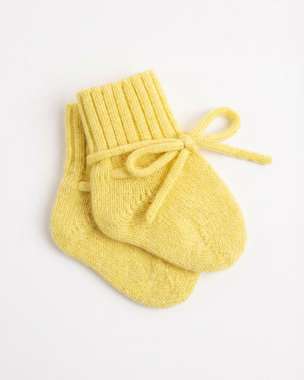 Wollen Baby sokjes / Newborn Sokjes - Merinowol - Lemonade