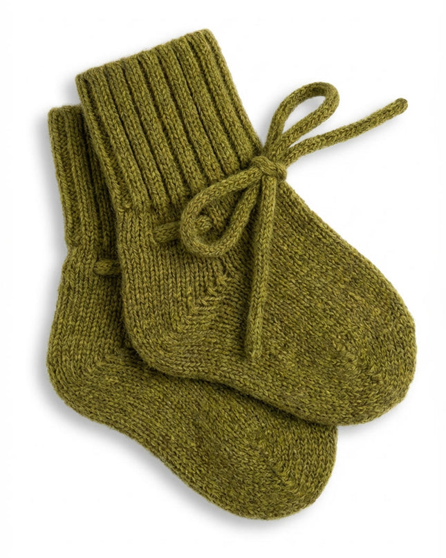 Wollen Baby sokjes / Newborn Sokjes - Merinowol - Pickle