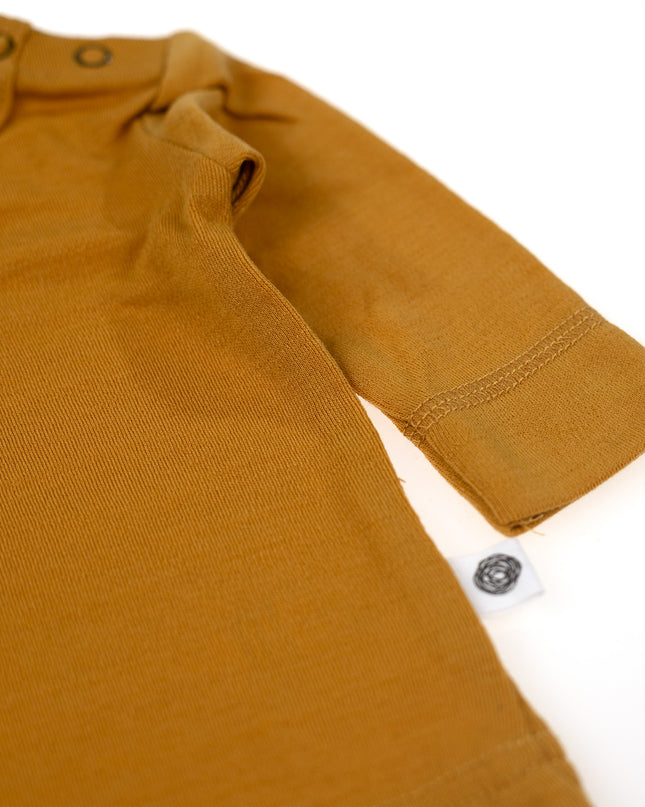 Wollen baby- kindertrui - Merinowol - Harvest Gold