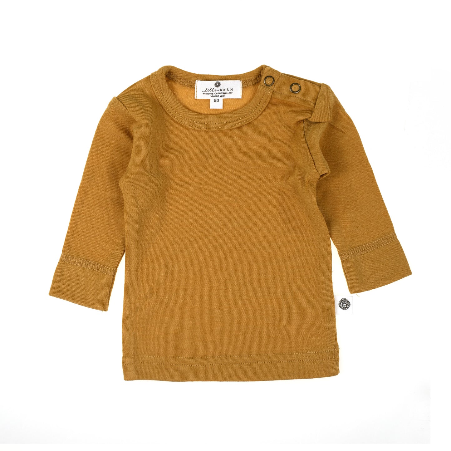 Wollen baby- kindertrui - Merinowol - Harvest Gold