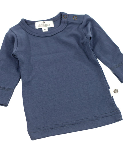 Wollen baby- kindertrui - Merinowol - Vintage Indigo