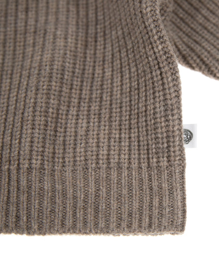 Knitted Wool Baby Sweater - Merino Wool - Cobble