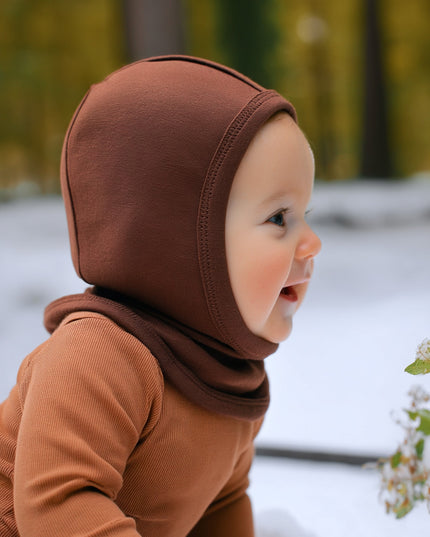Wool Children's Balaclava / Balaclava - Cinnamon