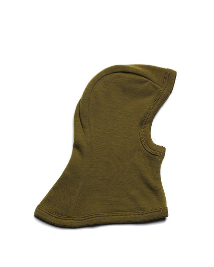 Wollen Kinder Balaclava / Bivakmuts - Fir Green