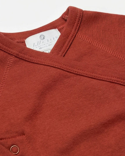 Wollen boxpakje / kruippakje – Merinowol - Burnt henna