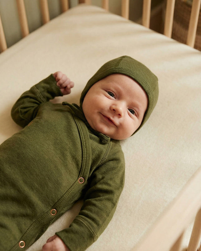 Wollen boxpakje / kruippakje – Merinowol - Fir Green