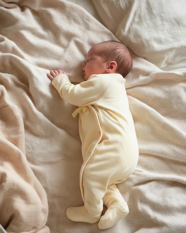 Wollen boxpakje / kruippakje – Merinowol - Naturel