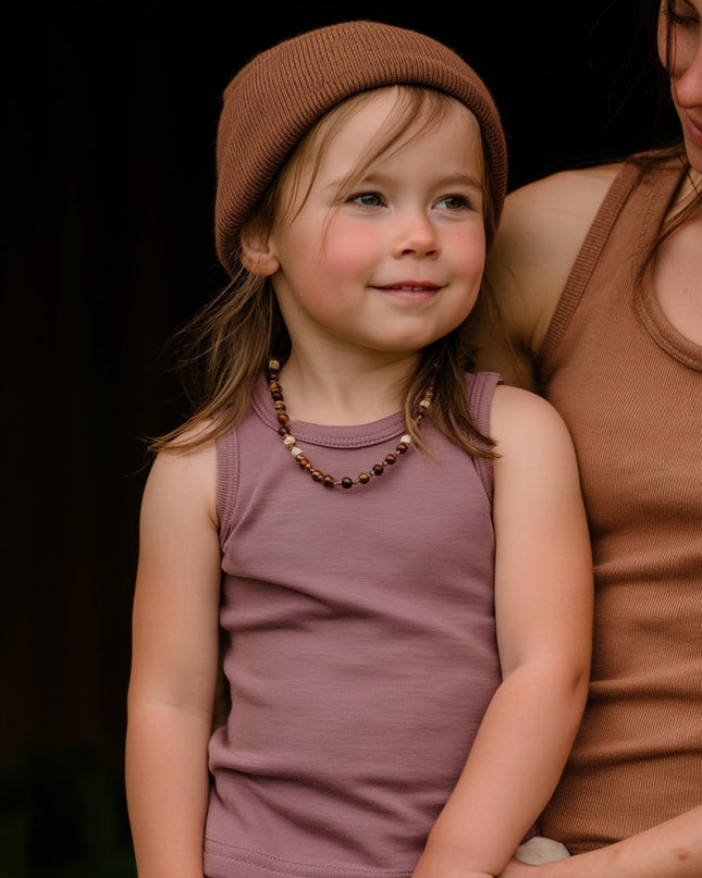 Children's woolen shirt - Merino wool - Grape Shake